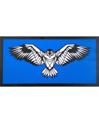 Dřevěný barevný obraz - Orel