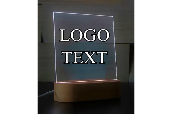 Lampička na přání - Logo, Text