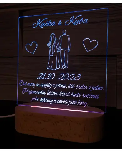 Lampička - Svatební přání