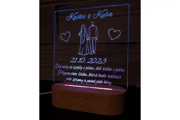 Lampička - Svatební přání